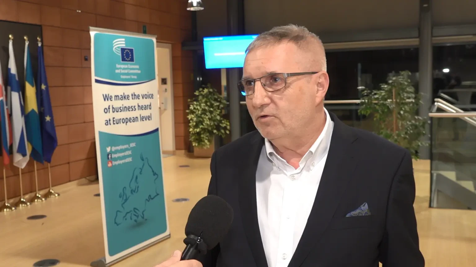 Krzysztof Balon, Wiceprzewodniczący Grupy III z Europejskiego Komitetu Ekonomiczno-Społecznego opowiada w Brukseli o tym, jak Polska wypada na unijnym tle pod kątem ESG.