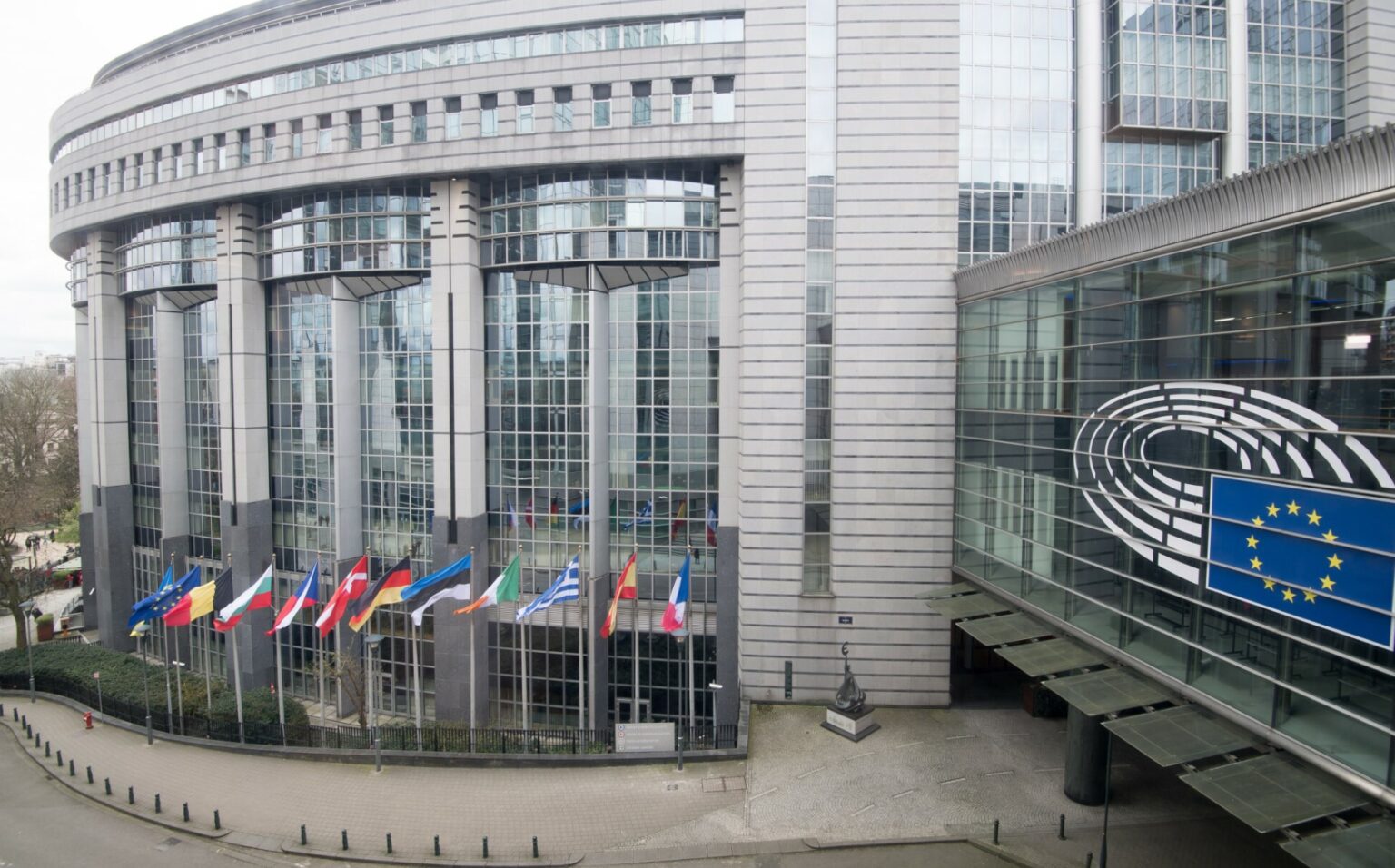 Siedziba Parlamentu Europejskiego przy rue Wiertz, 15 marca 2024 r. / Fot. Wojciech Strozyk/REPORTER