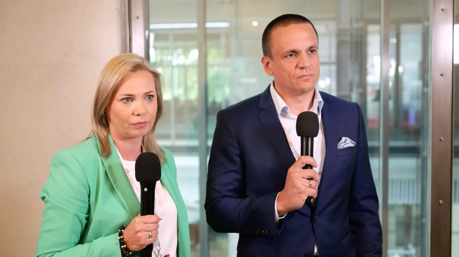Katarzyna Piskorska, prezeska zarządu Arteria Care Service i Bolesław Gidziński, Partner Arteria SA
