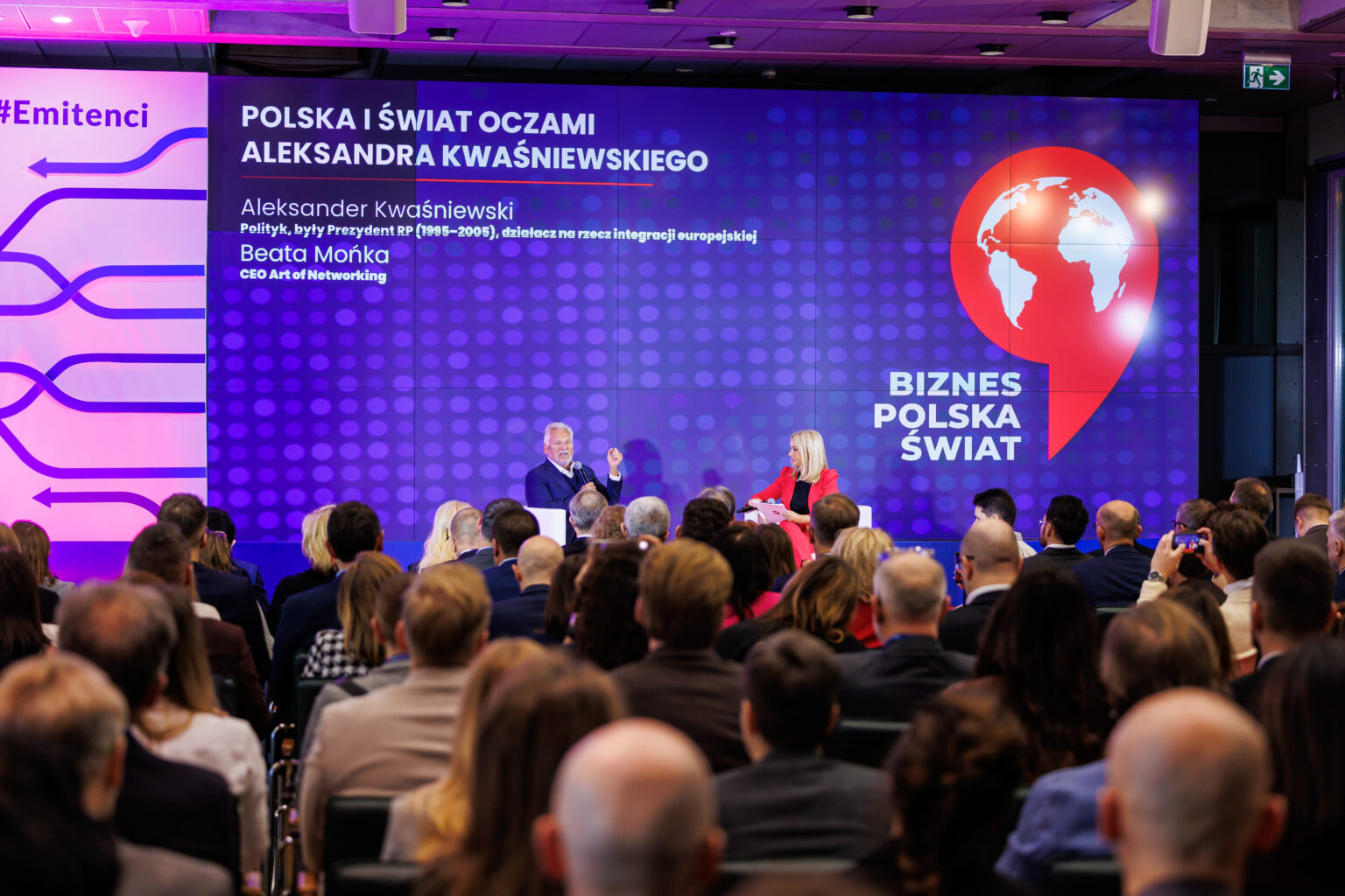 Aleksander Kwaśniewski i Beata Mońka